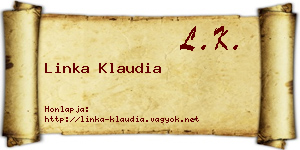 Linka Klaudia névjegykártya