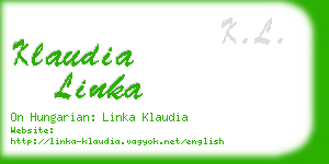 klaudia linka business card